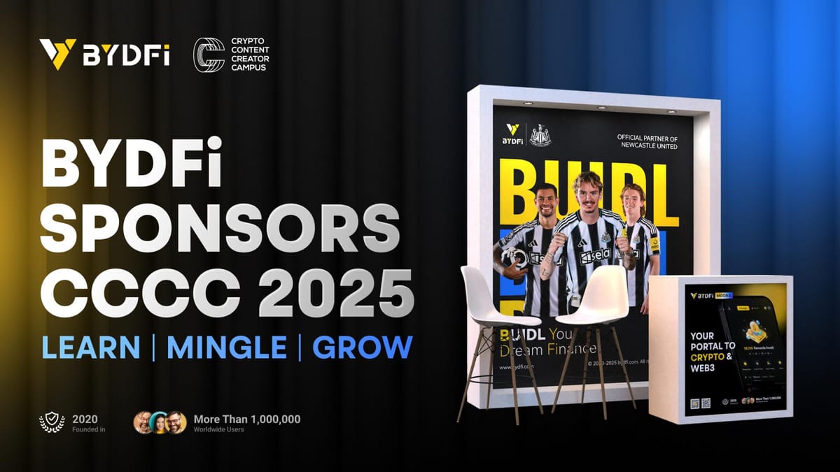 BYDFi Joins CCCC Lisbon 2025 as Sponsor, Empowering Creators and Web3 Education