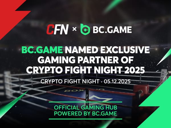 BC.GAME named Exclusive Gaming Partner of Crypto Fight Night 2025